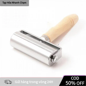 【COD】Con lăn kim loại tay cầm gỗ 60/100mm – Cây lăn keo, rulo ép da chuyên dụng làm đồ da thủ công Handmade