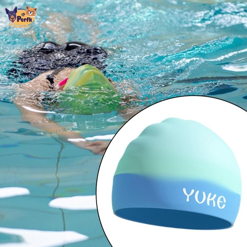 Mũ bơi silicone mềm nhẹ, chống thấm nước, phù hợp cho thể thao dưới nước, sử dụng cho cả nam nữ và trẻ em.
