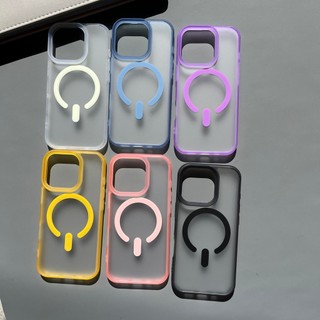 Ốp điện thoại cứng Macaron mờ không in ngón tay cho IPhone 17 Air 16 15 14 13 12 Promax Plus Pro Max 11 Độ dày từ tính 16E Vỏ mờ chống trượt Kẹo chống sốc