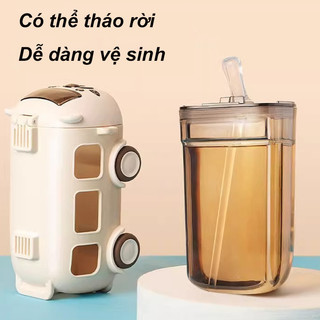 【BabyJoy】Cốc nước trẻ em 500ML,Bình Nước ô tô xe buýt,Có Dây Đeo Tiện Lợi,Cho Bé Đi Học