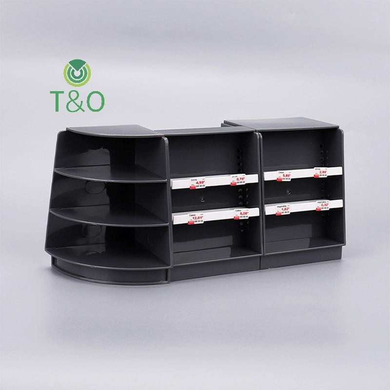 [T & O-t] Nhà búp bê siêu thị thu nhỏ Kệ rỗng Giá trưng bày Giá để đồ Trang trí mô hình [mới]