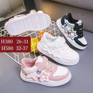 giày thể thao bé trai bé gái đen, hồng ngôi sao xin xắn mẫu mới có quai dán size đại QCCC có hộp SAO580 ( ảnh thật )