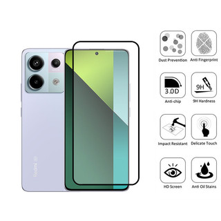 Redmi Note 13 Pro 5G 2 trong 1 Kính Cường Lực Bảo Vệ Màn Hình Cho Xiaomi Redmi 13C A3 Note 13 Pro 4G 5G 9D Kính Bảo Vệ Phim Với Ống Kính Máy Ảnh Phim