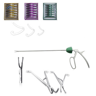 ELBBKG Nhựa Nội soi Polymer Ligation Clip Hemolok Clip Phẫu thuật Nội soi Kẹp mạch máu Kẹp Dụng cụ mới