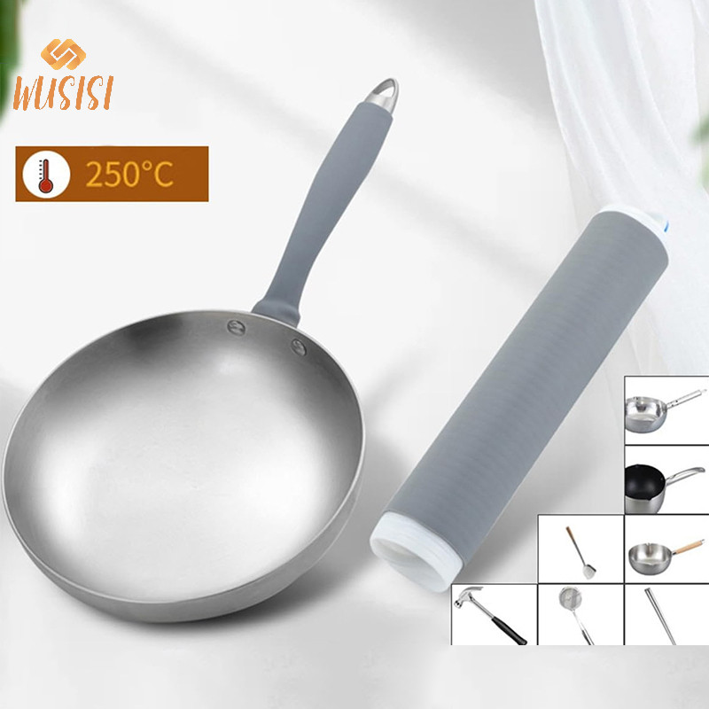 [Wusisi] Vỏ tay cầm nồi chống bỏng mới Giá đỡ silicon mềm Vỏ tay cầm nồi silicon chịu nhiệt cao cho chảo rán MỚI