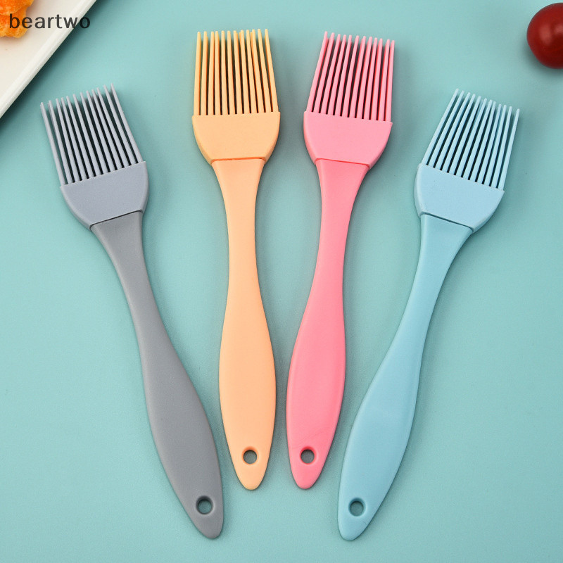 < Beartwo > Bàn Chải Dầu Silicon Thịt Nướng Basg Bàn Chải Gia Vị Nước Sốt Bánh Mì Bơ Trứng Chịu Nhiệt Nhà Bếp Nướng Dụng Cụ Nấu Ăn Đẹp
