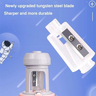 Máy mài bút chì điện HIGHVIEWLS, Thiết kế phi hành gia / gấu trúc tự động nhập chì Máy mài bút chì tự động, Dụng cụ cơ khí xoay tay chống dính
