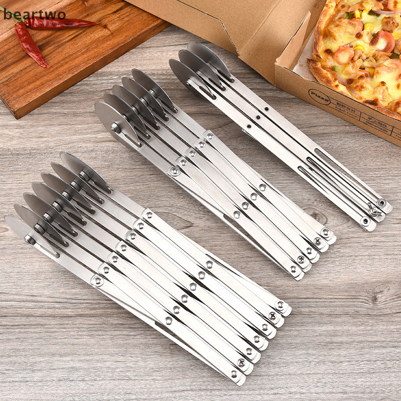 < Beartwo > 3 / 5 / 7 Bánh Xe Cắt Bột Chia Bột Linh Hoạt Lưỡi Lăn Bánh Pizza Bánh Ngọt Peeler Dụng Cụ Chảo Nướng Bằng Thép Không Gỉ Đẹp