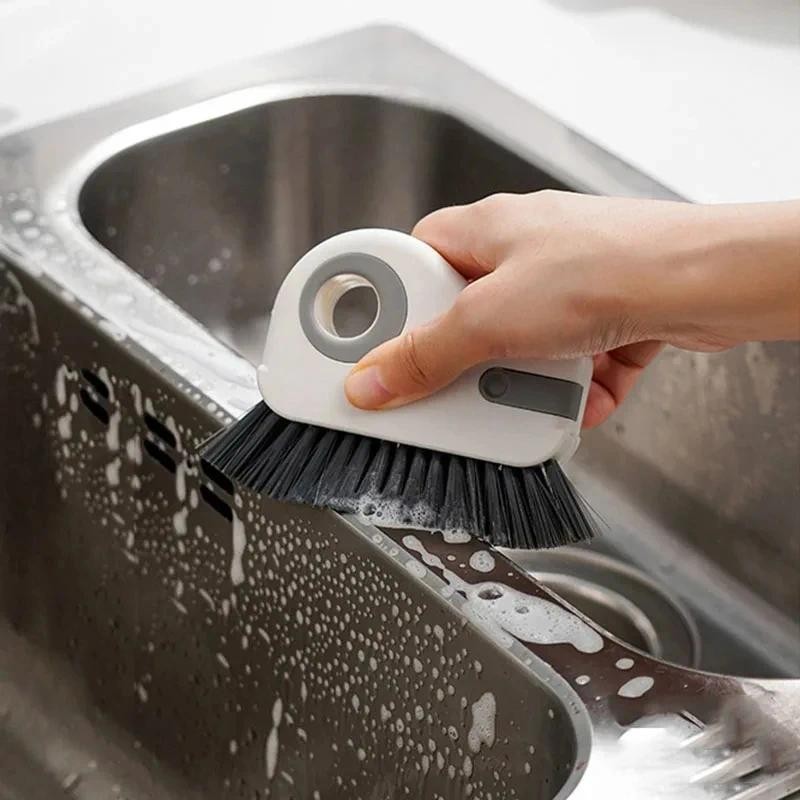 Bàn chải làm sạch rãnh cửa sổ 2 trong 1 Công cụ làm sạch rãnh cửa trượt Theo dõi sàn Bàn chải khoảng cách cầm tay Crevice Cleaner