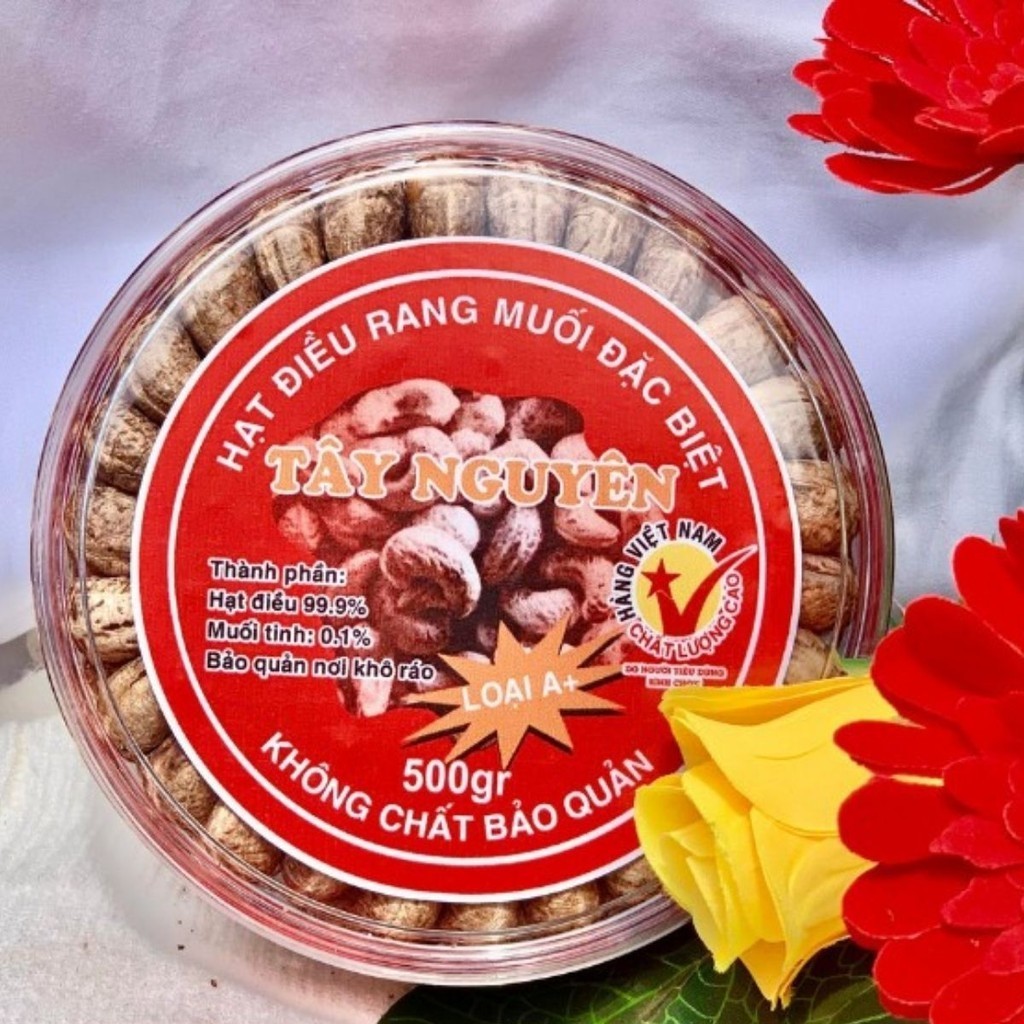 Hạt Điều A Cồ Rang Muối Nguyên Hạt Bùi Béo - Xưởng Hạt Dinh Dưỡng Bảo Tâm
