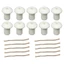 BTF Cotton bấc và gốm sứ Bộ giữ ngọn lửa ổn định trong cồn Đèn dầu 10 chiếc Thích hợp cho nhiều loại đèn thủy tinh