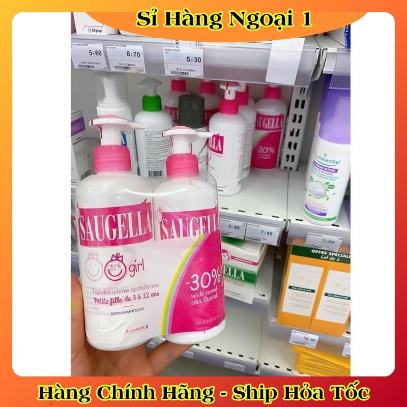 [Hàng Chính Hãng] Dung dịch vệ sinh bé gái Saugella  của đức an toàn cho bé 3-12 tuổi