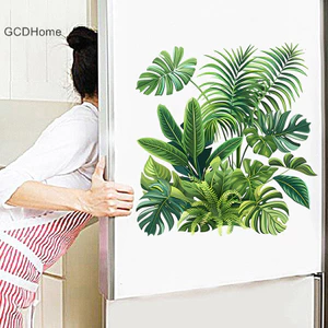 Gcdhome Cây Xanh Lá Vệ Sinh Miếng Dán WC Tự Dính Bức Tranh Tường Dán Phòng Tắm Dán Tường Trang Trí Nhà Đề Can HOT
