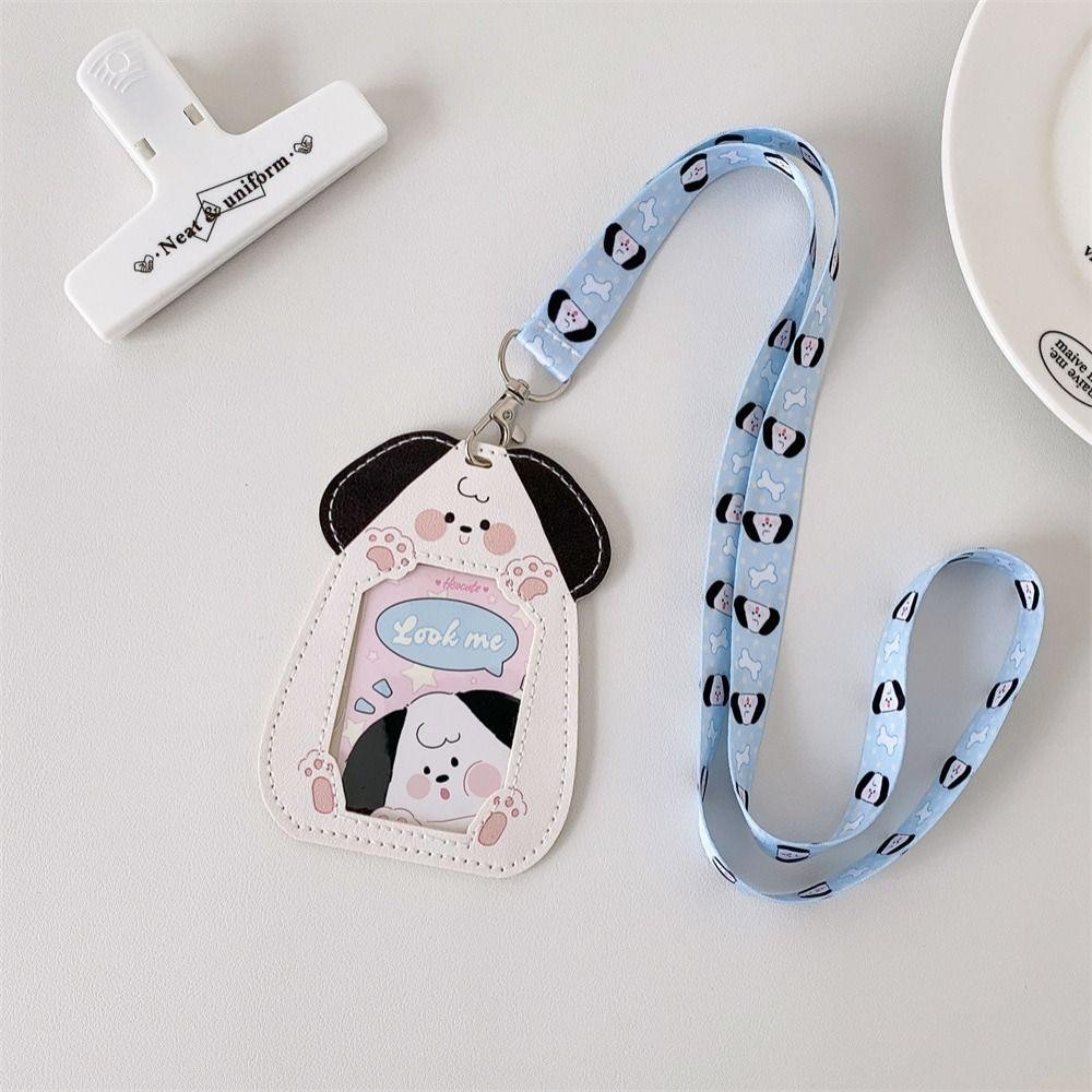 [Vận chuyển nhanh] Tấm bảo vệ ảnh SIMPLEAID, có dây buộc Giá đỡ Photocard Kawaii, Vỏ thẻ PU hoạt hình dễ thương