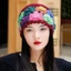 Mũ dệt kim rỗng hoa DARON, Mũ beanie móc đầy màu sắc, Dệt len cổ điển rỗng Phong cách dân tộc Mũ chui đầu ngoài trời