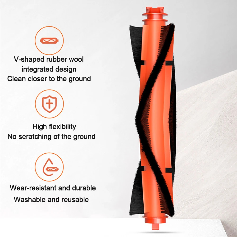 Robot hút bụi XIAOMI 3C Nâng cao E10 C103 B112 Phụ tùng thay thế: Con lăn / Bàn chải bên, Lau nhà, Bộ lọc, Bình nước 2 trong 1