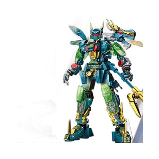 Qinglong Mecha Khối Xây Dựng Lắp Ráp Robot Bé Trai Đồ Chơi Lắp Ráp