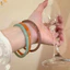 Vòng tay giả đá mã não dành cho nữ Vòng tay tinh tế Phụ kiện thời trang Vòng tay Jingle Quà tặng VN