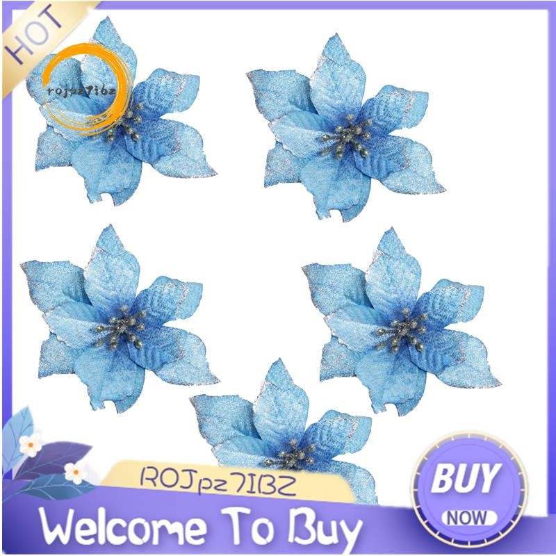 Giáng Sinh Lấp Lánh 20 Chiếc Cây Giáng Sinh Trang Trí Đám Cưới Nhân Tạo Hoa Giáng Sinh Vòng Hoa Đồ Trang Trí Đám Cưới (XANH)