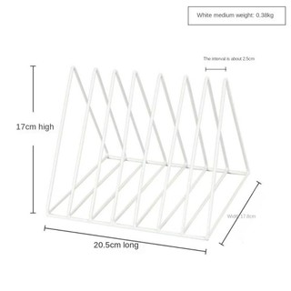 Kệ lưu trữ MEGOCE, Hộp sách tam giác phong cách Iron Art Ins, Hộp đựng báo tạp chí sách Hộ gia đình