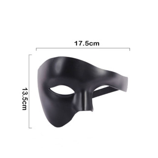 Mặt nạ Pwsend Phantom nửa mặt, Cosplay dày bền, Đạo cụ trang phục Carnival, Nhựa nhẹ sáng tạo