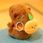 Mặt dây chuyền GUSTAVA Capybara, Nhiều màu 10-13cm sang trọng Capybara, Phụ kiện sang trọng Kawaii Thú nhồi bông Móc khóa treo trẻ em