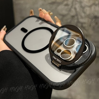 Kính máy ảnh sang trọng 16 Pro Max Giá đỡ ống kính Ốp điện thoại cho iPhone 15 14 16 Plus 13 12 11 Pro Max với từ tính phủ sóng toàn diện chống sốc Ốp lưng cứng acrylic trong suốt hấp thụ sốc