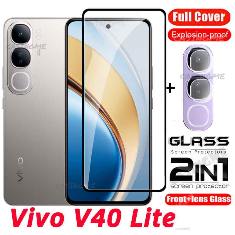 Vivo V60 Lite Y400 5G 2024 Tấm Bảo Vệ Màn Hình Trong Suốt Full Cover Film Cho Vivo V40 Lite V40Lite LiteV40 VivoV40Lite 4G 5G 2024 Kính Cường Lực Ống Kính Máy Ảnh