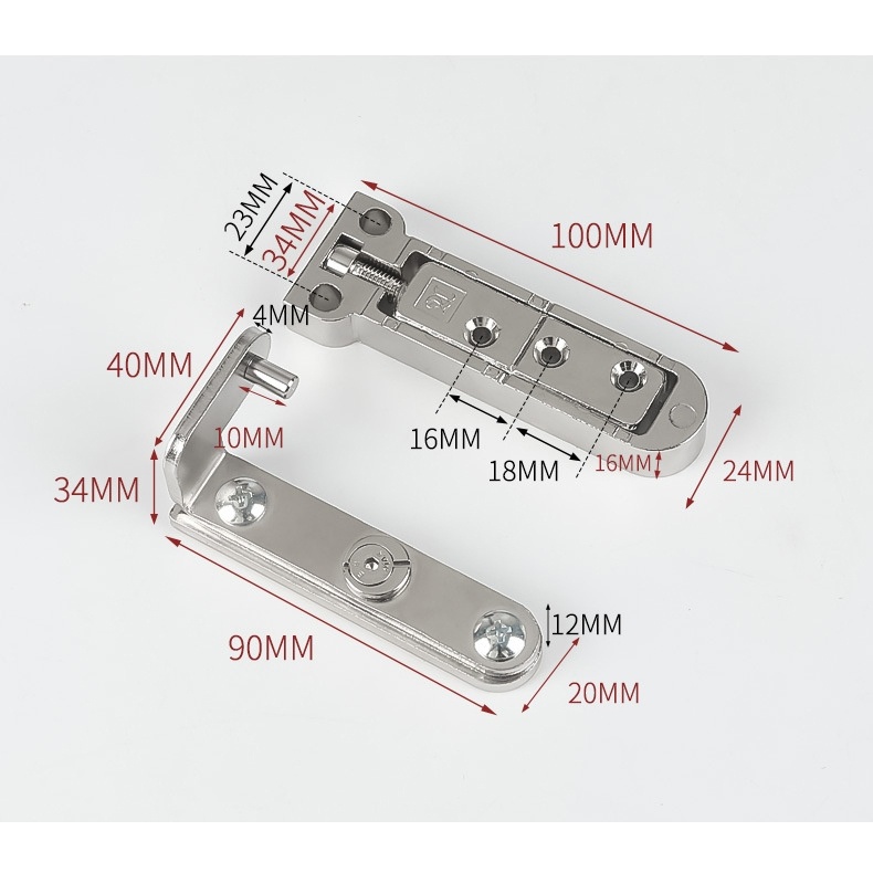 Bản lề cửa gỗ, bản lề âm bắt mặt trên của cửa điều chỉnh ba chiều, nắp đặt cho cửa gỗ hạng nặng