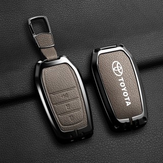 Dành Cho Xe Toyota Hilux Conquest 2023 -2024 / Fortuner / Hilux G 2024 / Land Cruiser Không Cần Chìa Khóa Từ Xa Hợp Kim Kẽm Da Bảo Vệ Toàn Diện Vỏ Chìa Khóa