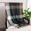 Khăn quàng cổ CPINCP, Khăn choàng kẻ sọc tua rua ấm áp mùa đông bằng Cashmere, Khăn choàng rắn thời trang phong cách Bắc Âu dành cho nữ