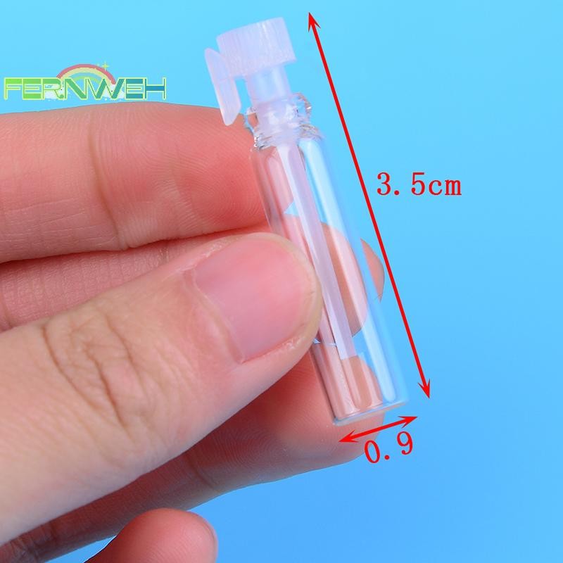 [Fernweh] 10 / 50 Cái 1ml lọ thủy tinh rỗng chai dầu phòng thí nghiệm [MỚI]