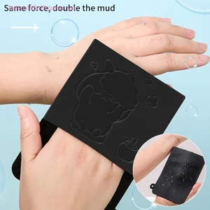 Gel Silica Đen Không Đau Tẩy Tế Bào Chết Tắm Tròn Đồ Dùng Tắm Hộ Gia Đình Chà Mạnh Lưng Tro Chà Bùn Tẩy Tế Bào Chết Găng Tay Bàn Chải [Làm Đẹp]