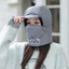 Mũ ấm CPINCP, Mũ len ấm áp 4 trong 1, Bộ khăn quàng cổ mũ Cotton ngoài trời