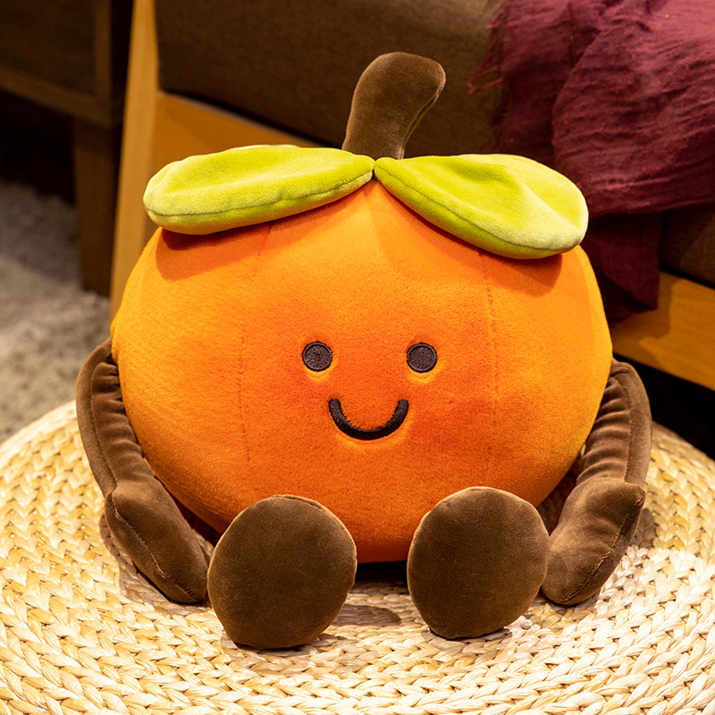 Đồ chơi sang trọng persimmon dễ thương, búp bê sang trọng đậu phộng, người bạn đồng hành tốt nhất cho trẻ em, gối búp bê sang trọng, trang trí trong nhà, quà tặng sinh nhật trẻ em tốt nhất