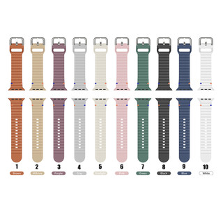 Dây Đeo Silicon Thể Thao Dây Kim Loại Cho Apple Watch Series 10 42mm 46mm Ultra 2 49mm iWatch 45mm 44mm 42mm 40mm 41mm 38mm SE Series
