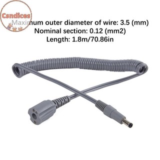 Csndices Phụ kiện máy chắc chắn Máy khoan móng tay Dây cáp nguồn cho máy khoan làm móng tay điện Dây tay cầm màu xám VN