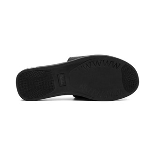 Dép da nam quai ngang phối họa tiết monogram cao cấp, dép da nam êm chân bền bỉ FTTLeather D605