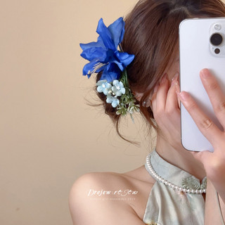 DREJEW Kẹp tóc bên hoa phong cách kỳ nghỉ thời trang nhỏ tươi mỏ vịt kẹp phụ kiện tóc đa năng dành cho nữ