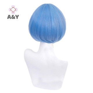 A & Y Cuộc Sống Trong Một Thế Giới Khác Từ zero Rem Cosplay Tóc Giả Anime Nữ Ram Trang Phục Tóc Tổng Hợp Tóc Giả.
