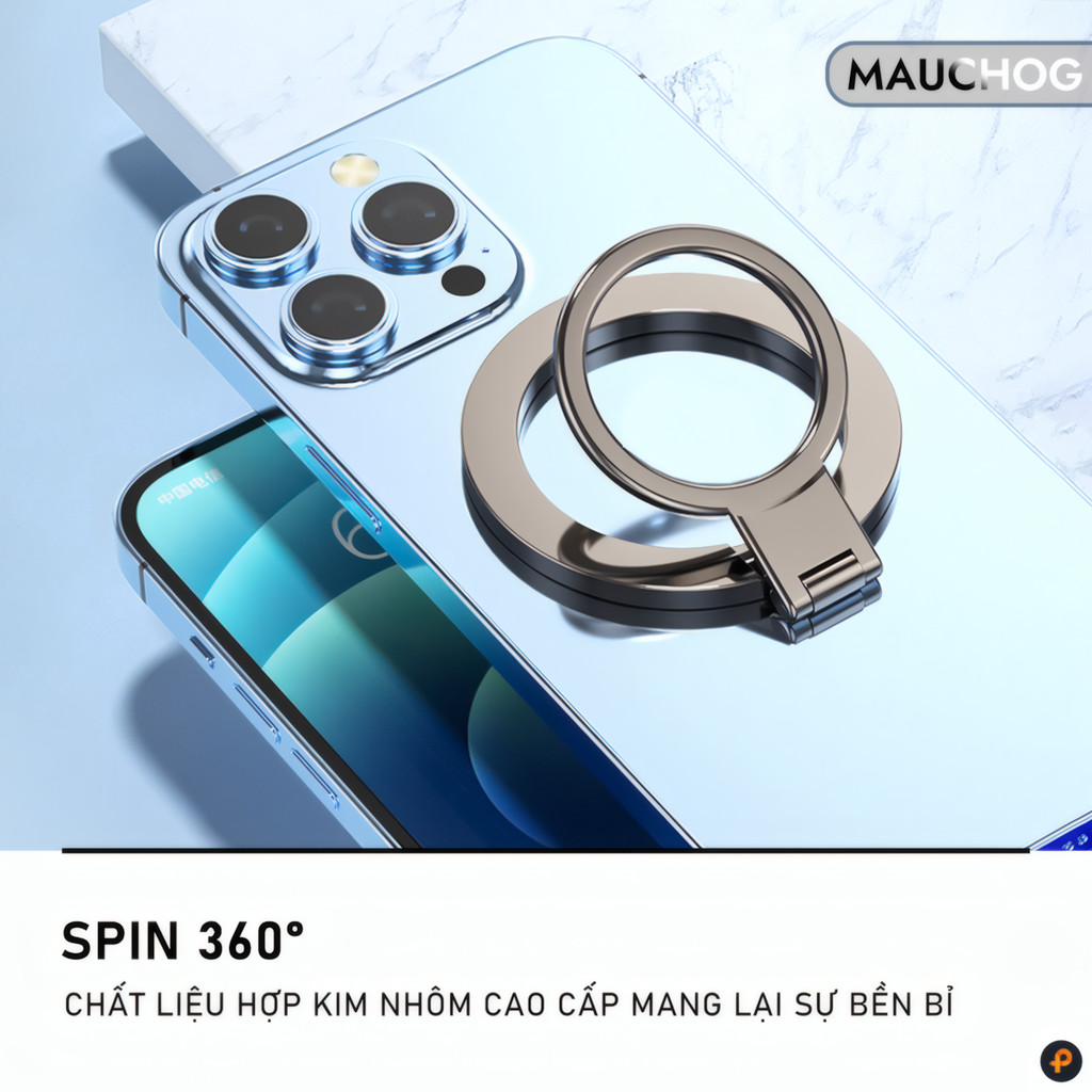 Giá Đỡ Điện Thoại Dạng Nhẫn Xoay 360 Độ Hít Từ Tính Cho Điện Thoại iPhone 17 Pro Max 16 15 14 13 12