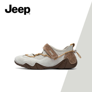 Xăng đan Nữ Mary Jane Jeep - Thoáng Khí, Phong Cách Thể Thao Mùa Hè Mới, Đế Mềm, Giày Đế Rộng Tối Giản