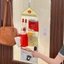 Túi đựng đồ lót WOODNEST, Túi treo lưu trữ ký túc xá hoạt hình treo tường, Túi đựng tất vải nhiều lớp dễ thương dành cho học sinh