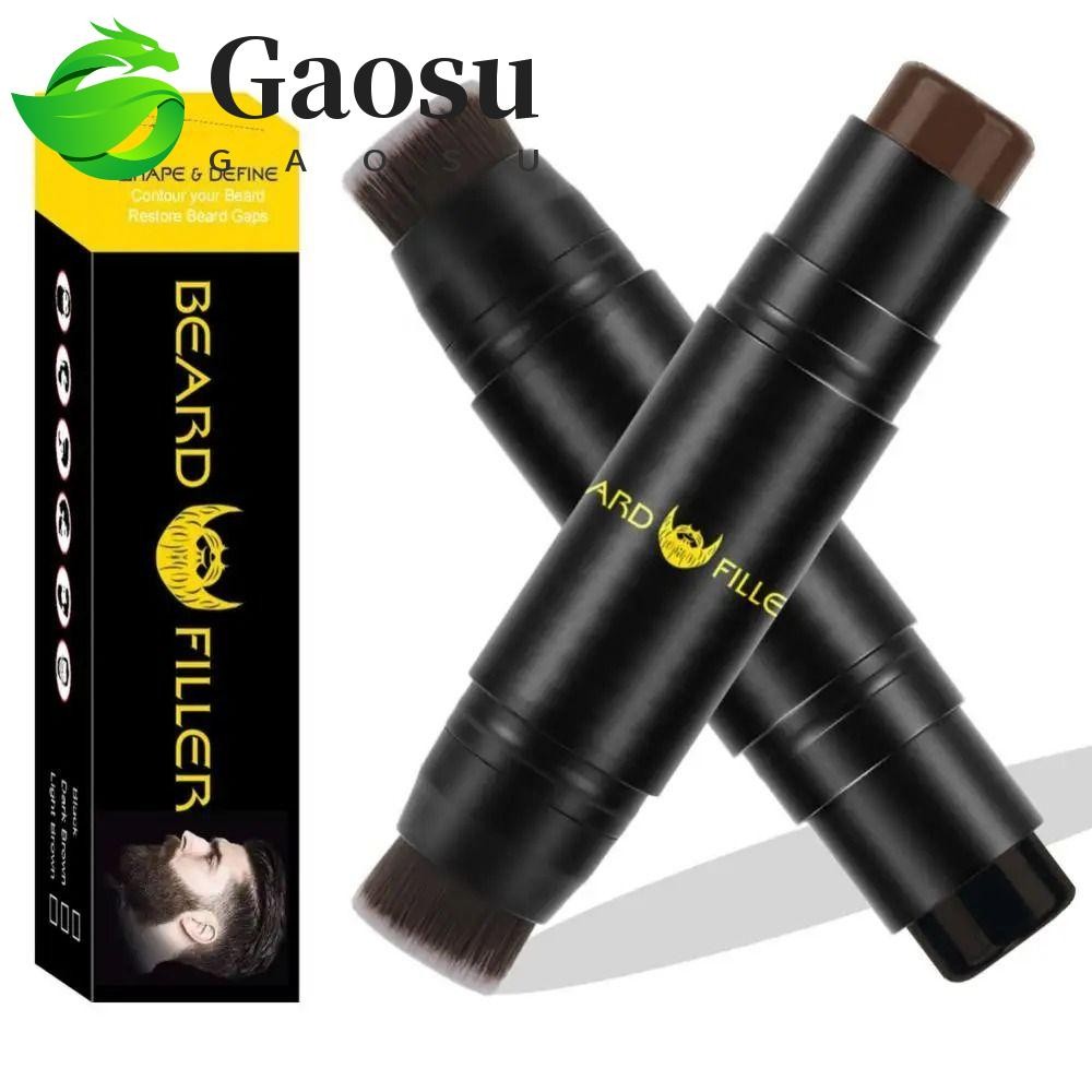 GAOSU Beard Filling Stamp Kit, Powder and Brush 2 trong 1 Beard Brush ...