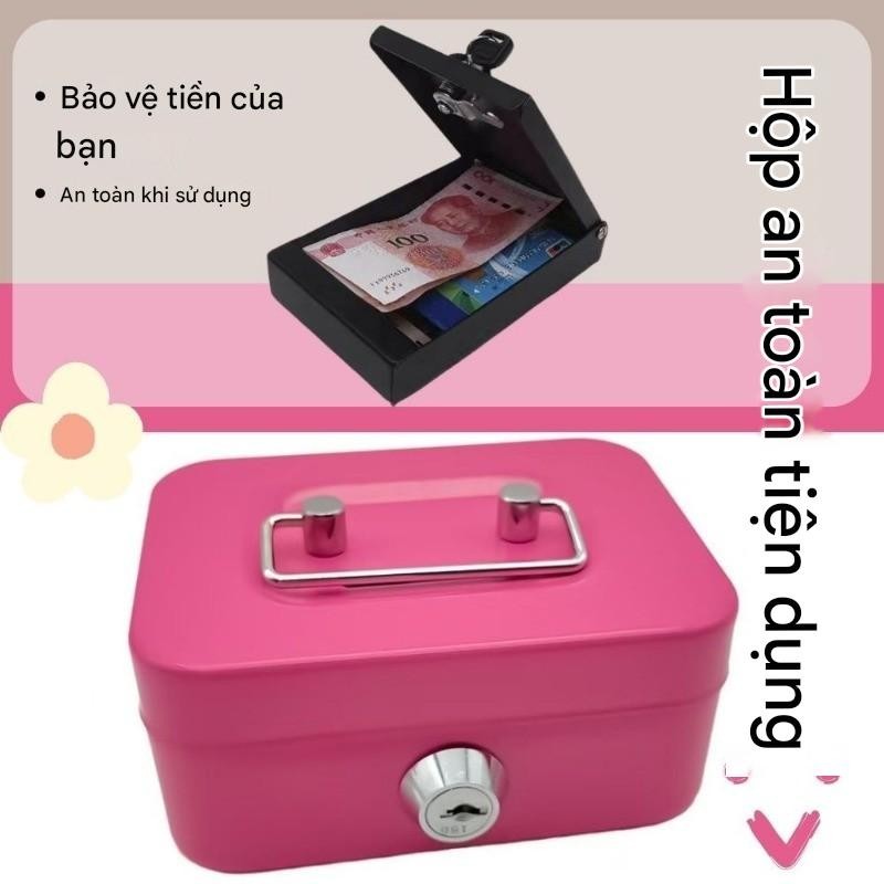 Két Sắt Mini Cho Bé,Hộp Đựng Tiền Kim Loại,Hộp Đựng Trang Sức,an Toàn Bảo Mật Chống Trộm