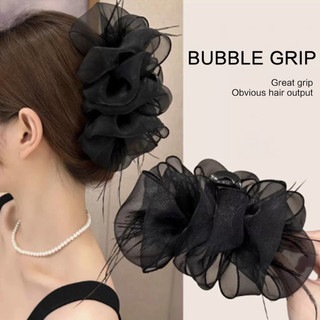 Kẹp tóc lớn chống trơn trượt cho phụ nữ với ống nước lớn, tạo kiểu tóc dày xoăn và trang trí