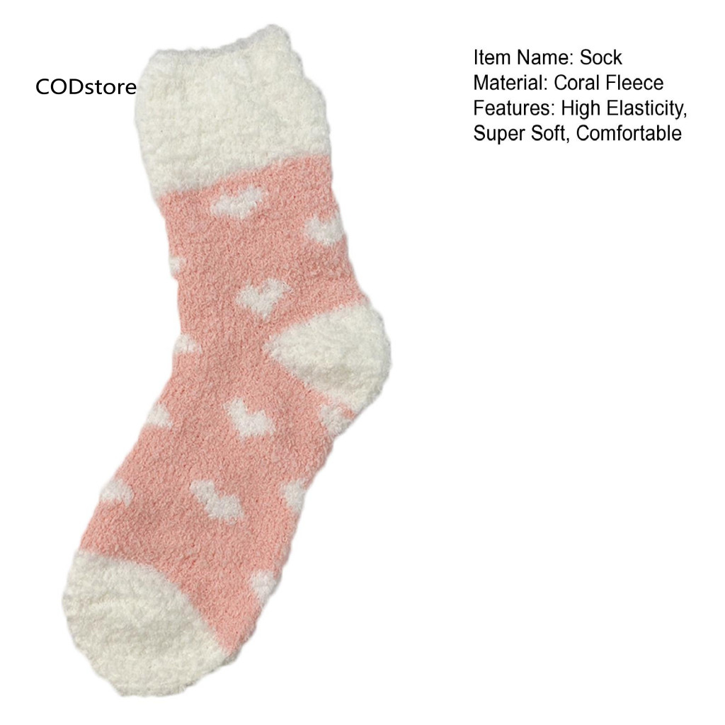 KDC Tất Sàn Nữ Super Soft, Màu Sắc Tương Phản, Giữ Nhiệt Mùa Đông