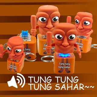 Có Móc Khóa Âm Thanh Tung Tung Sahur Mặt Dây Chuyền Tung Tung Sahur Có Đèn Đồ Chơi Giảm Căng Thẳng