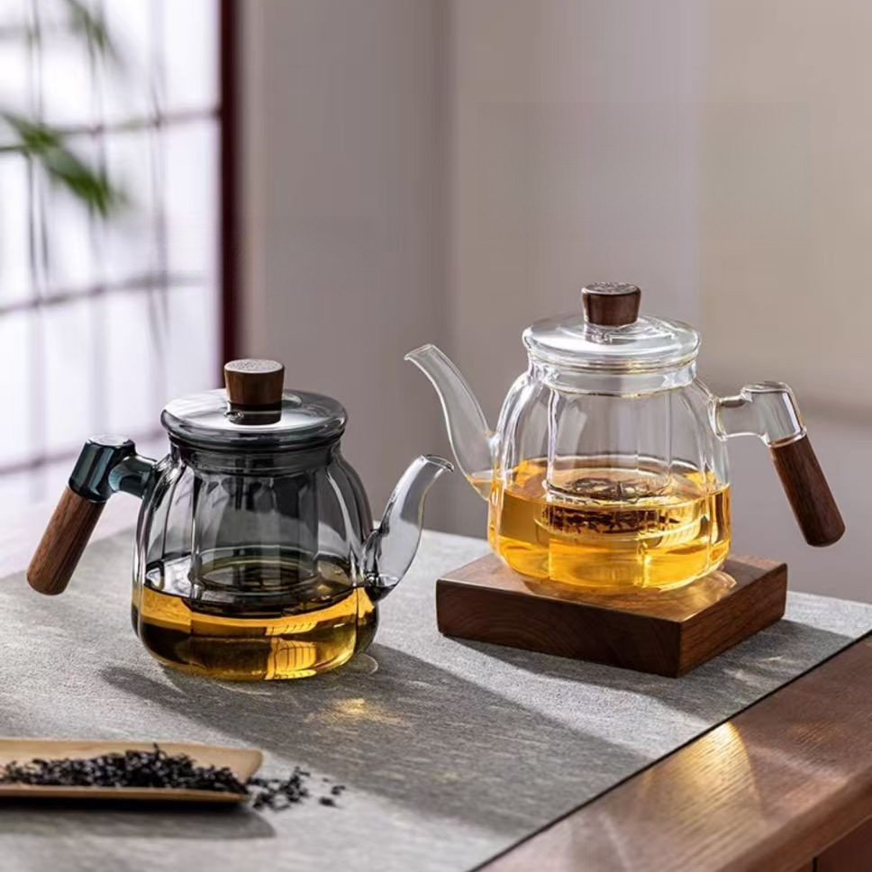 Ấm đun nước chịu nhiệt độ cao dày 700ml Ấm trà thủy tinh chất lượng cao Tách nước trà