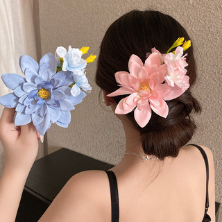 Kẹp Tóc Hoa Mẫu Đơn và Mỏ Vịt - Phụ Kiện Tóc Thời Trang